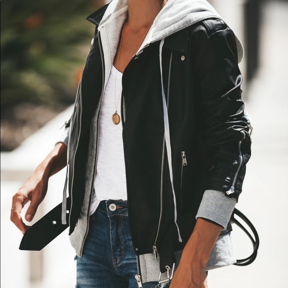 vici hooded bomber jacket